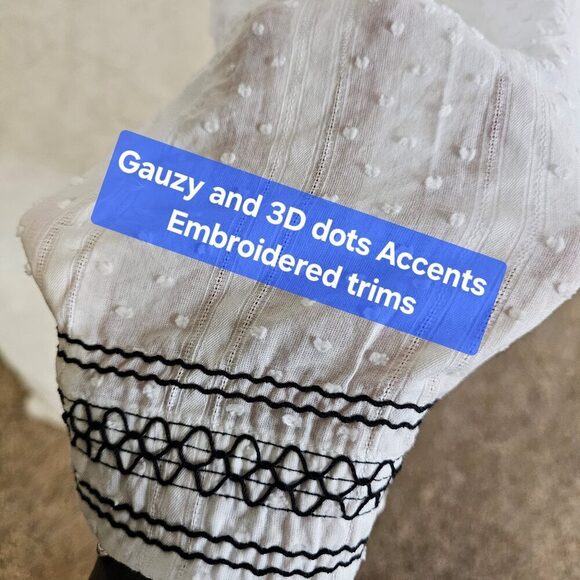 OLIVACEOUS SzM Off White Cream Midi SemiMaxi dress. Square NeckMidiSemiMaxiFlare - Picture 6 of 16